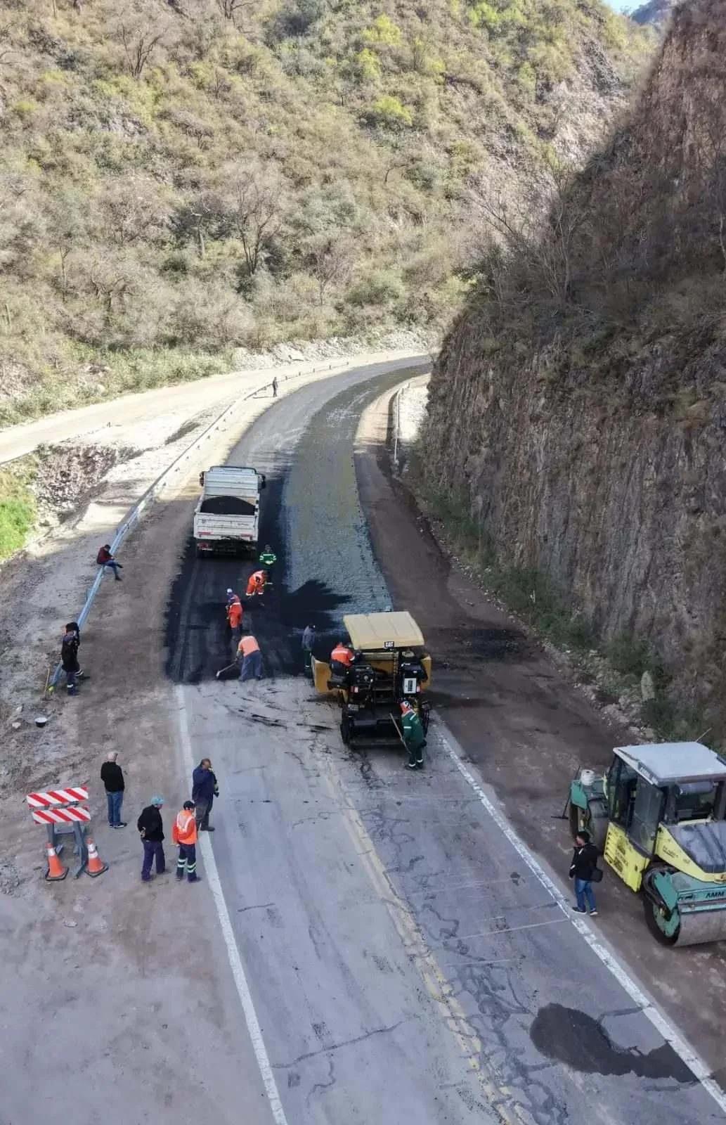 Pavimentación en la Ruta Nacional 60 en La Cébila