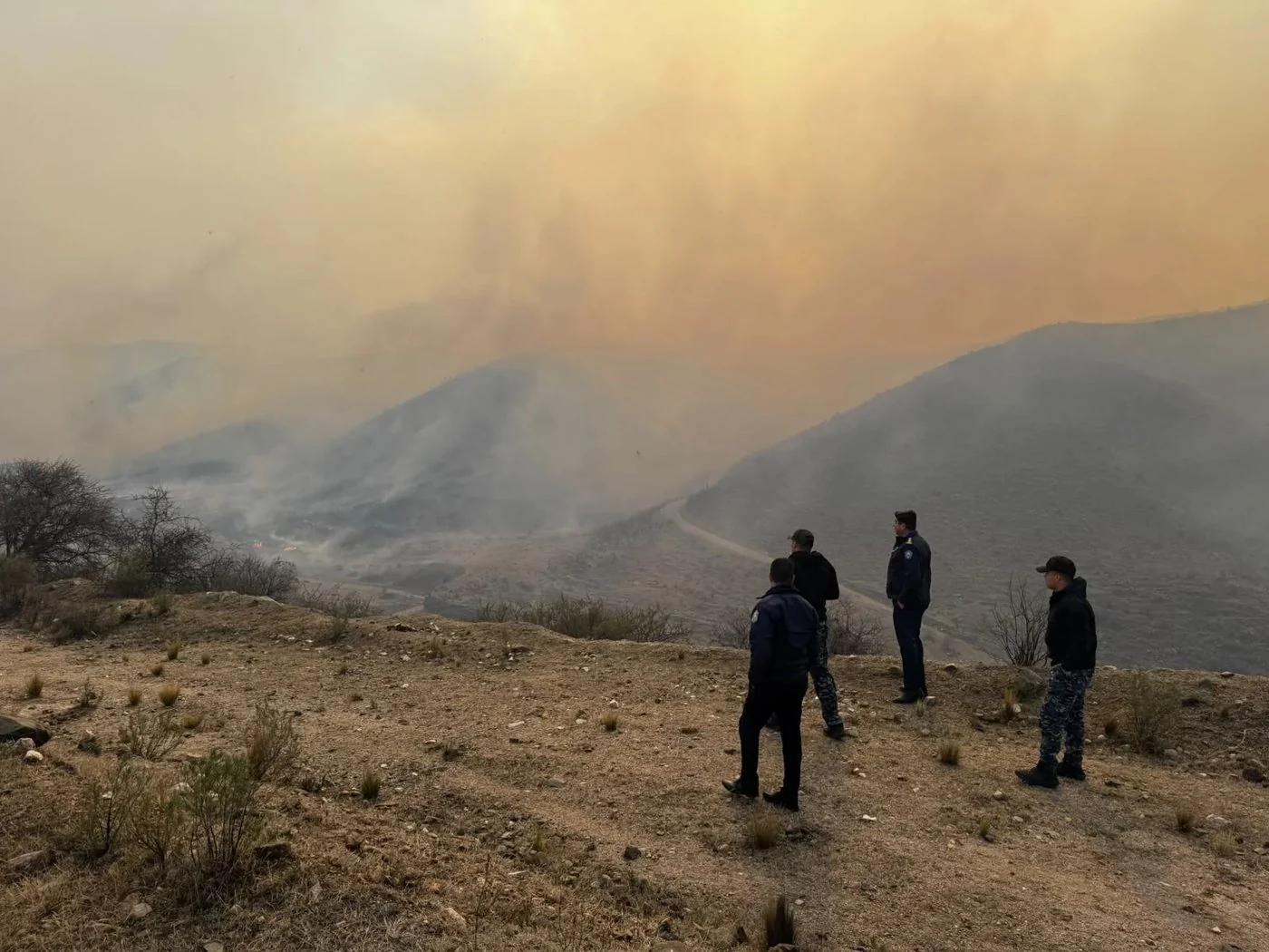 COORDINAN ACCIONES ANTE INCENDIOS EN CHILECITO