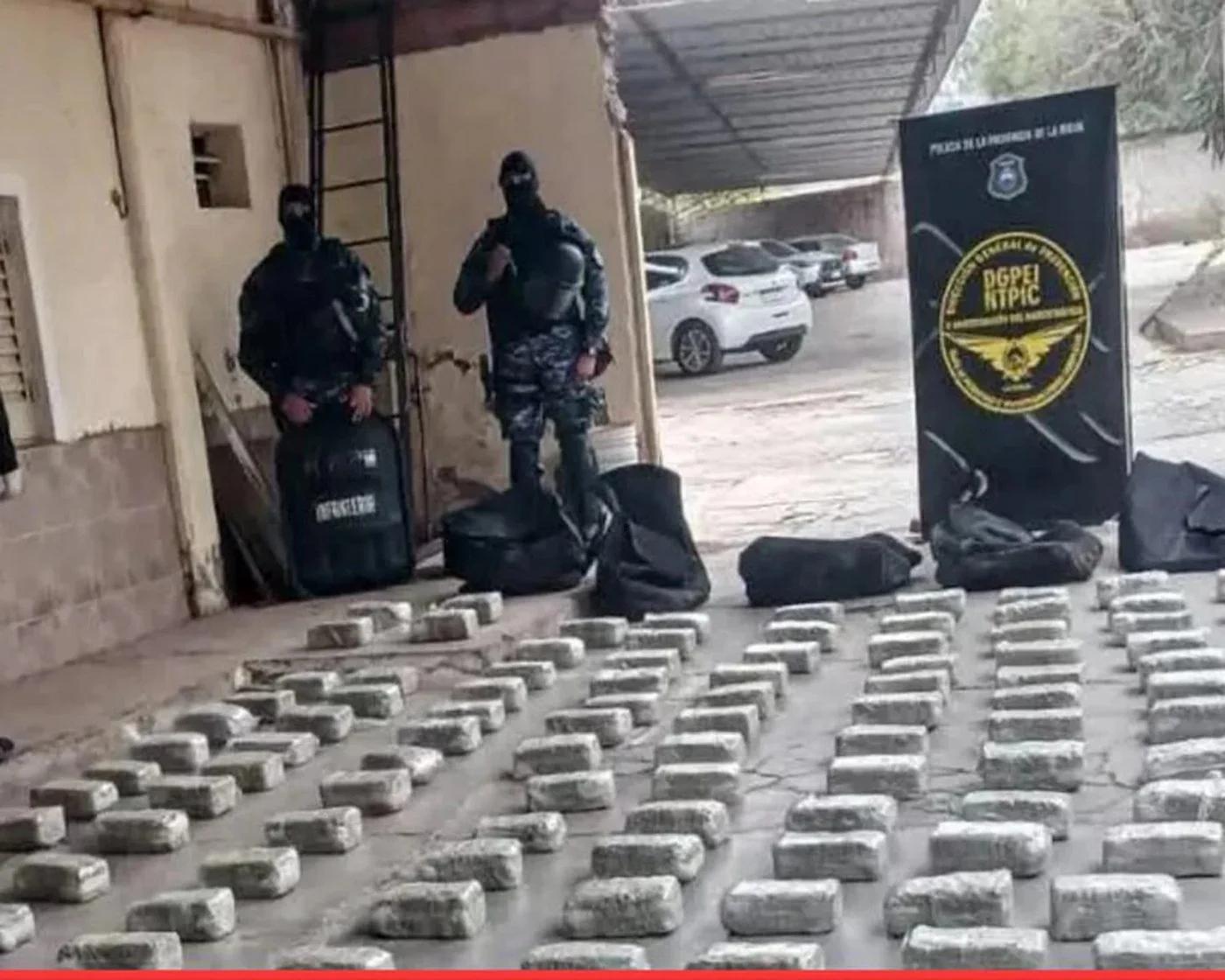 Incautaron 150 kilos de droga en un hotel céntrico