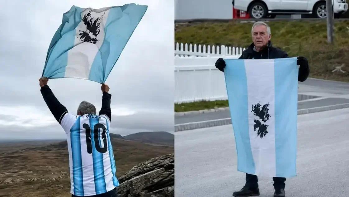 Emotivo regreso de un excombatiente a Malvinas tras 44 años