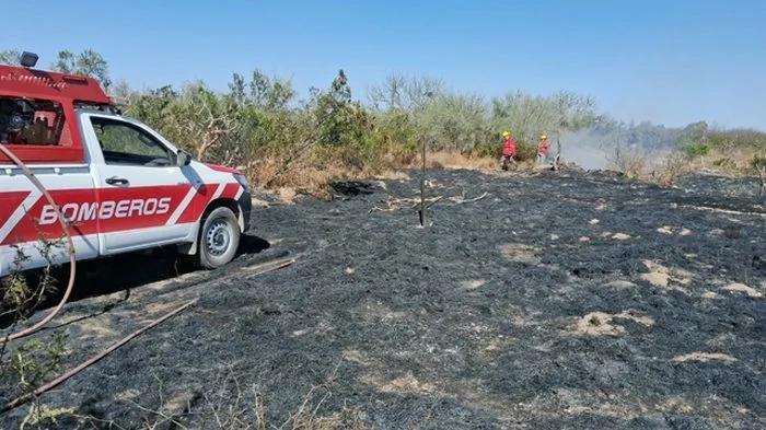 BOMBEROS VOLUNTARIOS EXTINGUEN INCENDIOS EN LA RIOJA