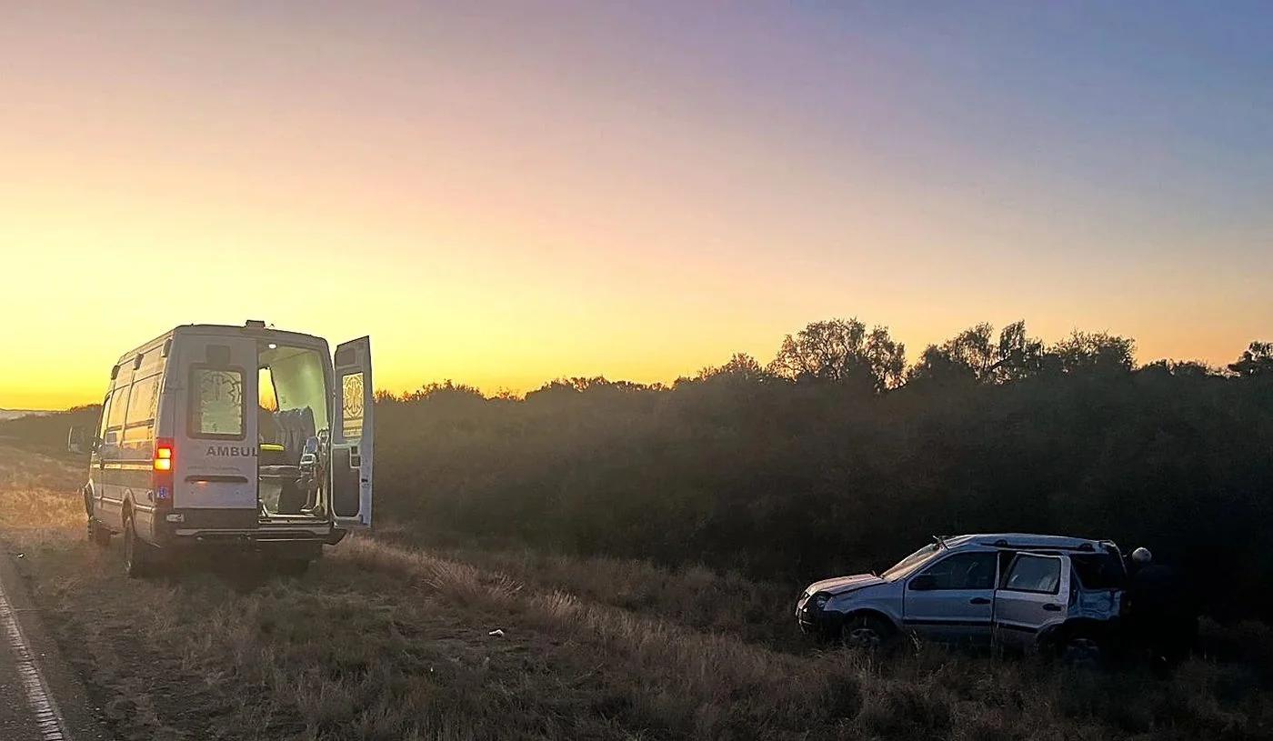 Dos personas resultaron heridas tras un vuelco en la Ruta 38