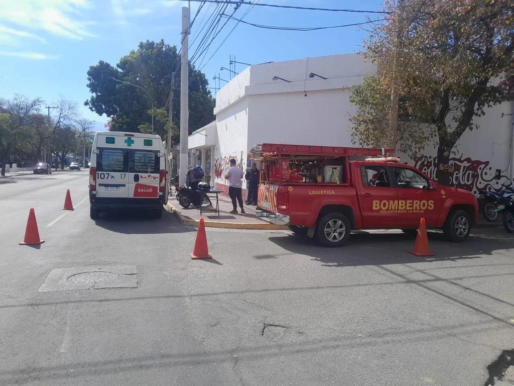 Menor herido tras un siniestro vial en avenida Perón