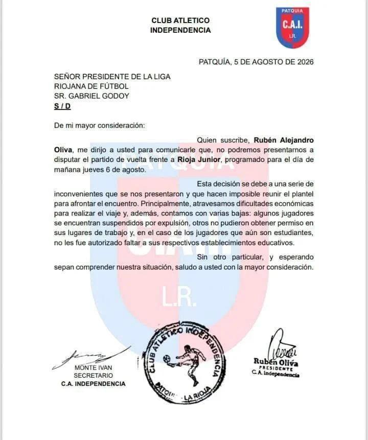 RIOJA AVANZA A LOS PLAYOFFS SIN JUGAR