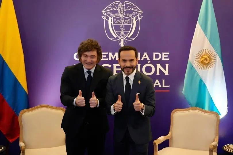 MILEI Y DE LA ESPRIELLA SE REUNIERON EN COLOMBIA