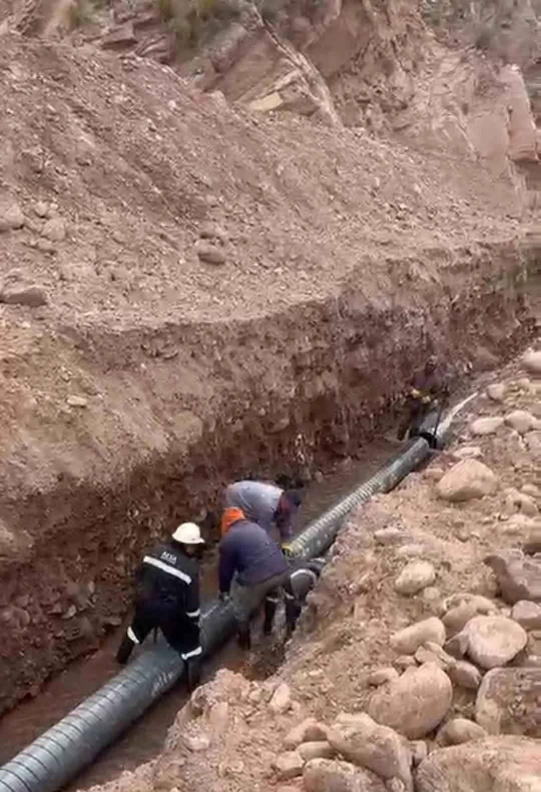 Repararon el sistema de agua en el paraje El Rosario