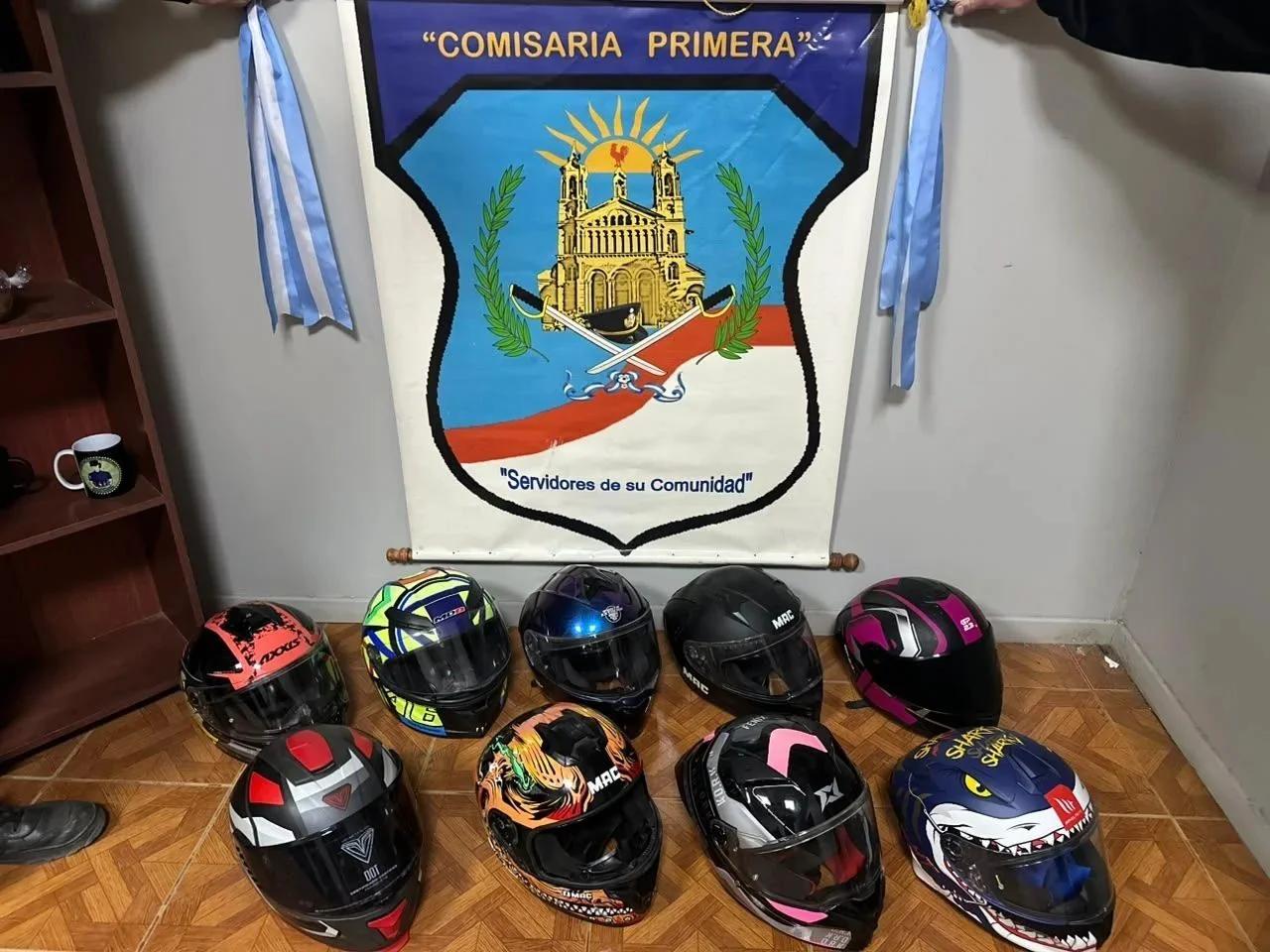Recuperan nueve cascos robados y detienen a dos hombres en La Rioja