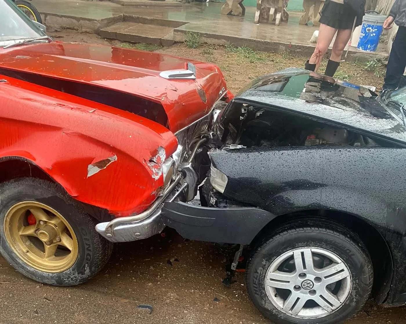 Choque múltiple tras quedarse dormida al volante