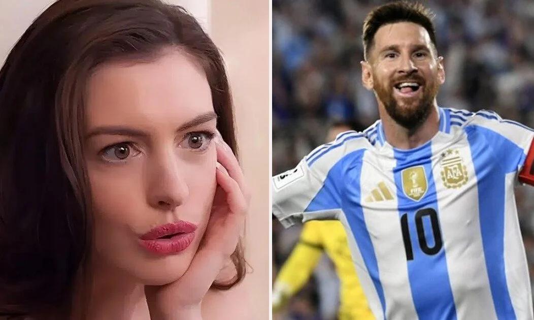 Anne Hathaway se declara fan de Messi y la cultura argentina