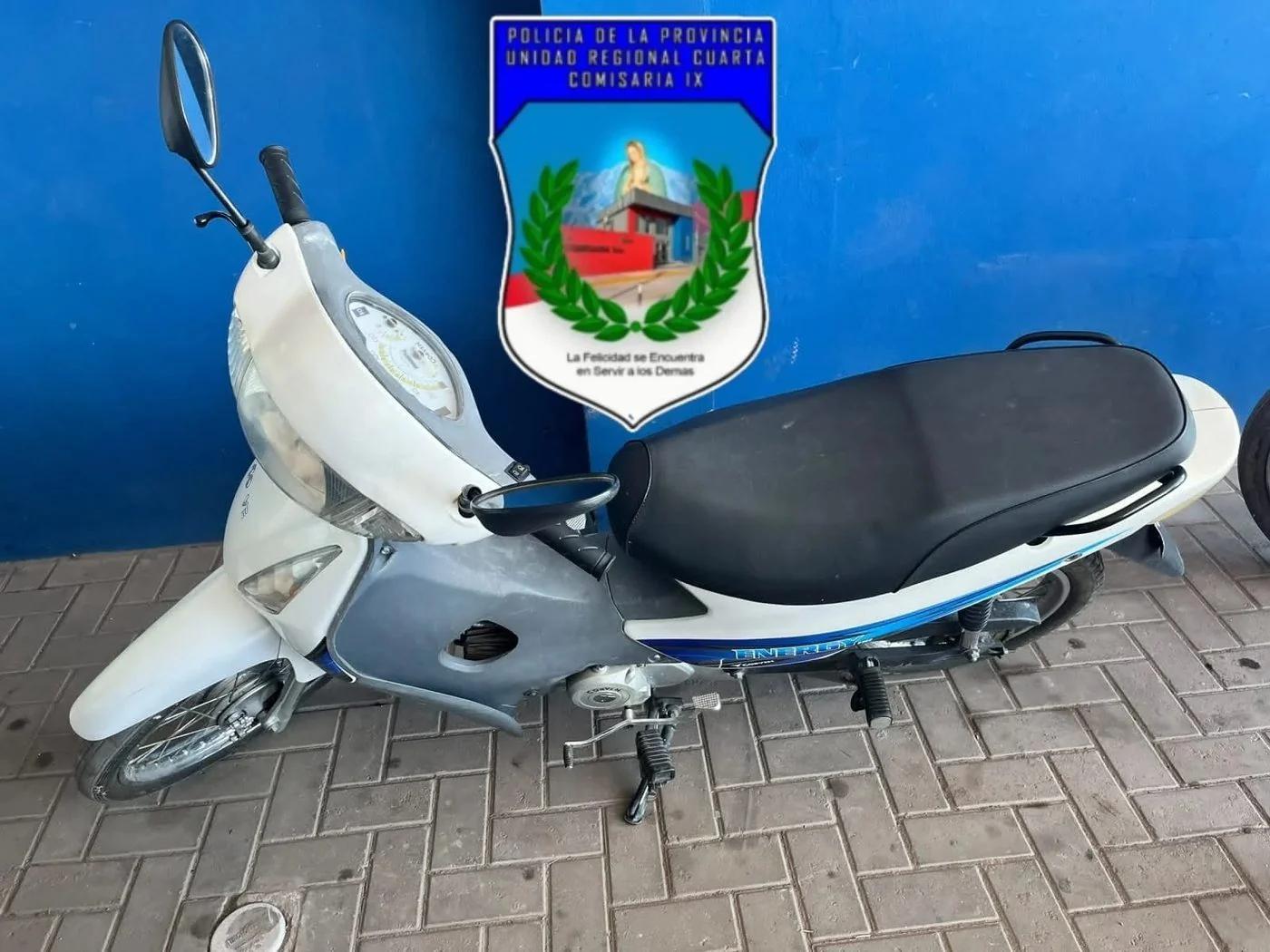 Recuperaron una motocicleta que contaba con pedido de secuestro