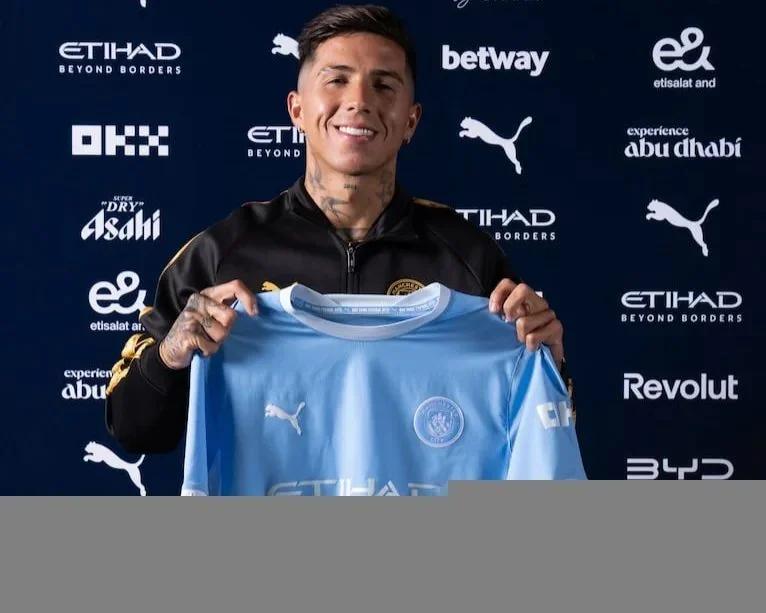 Enzo Fernández fue presentado en el Manchester City como nuevo refuerzo