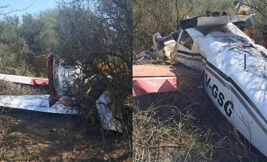 Cinco personas fueron hospitalizadas tras el accidente de una avioneta en Córdob