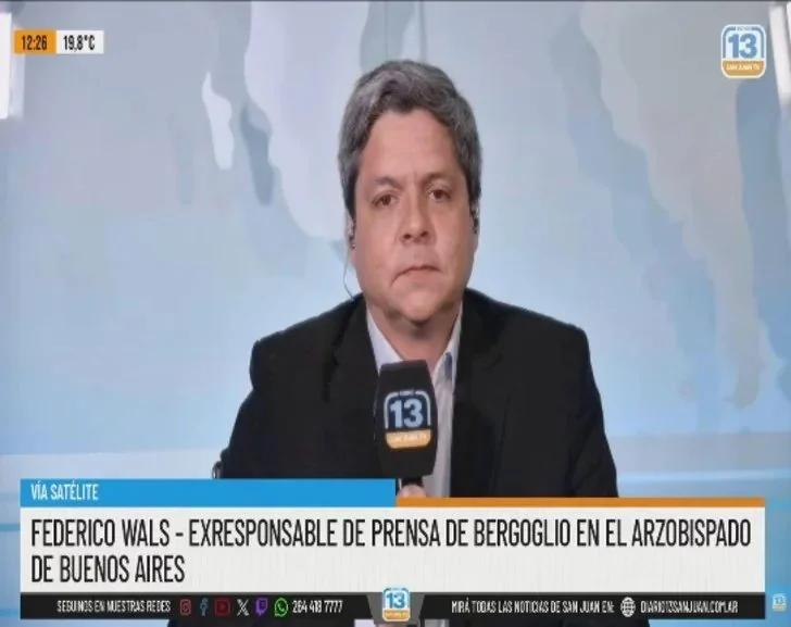 Federico Wals pidió recibir al Papa sin especulaciones políticas