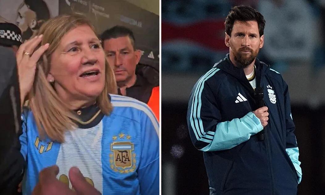 El tierno gesto de Celia Messi con un periodista tras la despedida de Leo