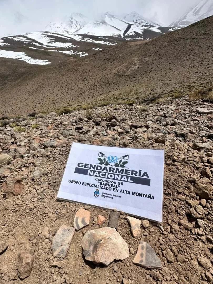 Hallazgo arqueologico en la alta montaña sanjuanina