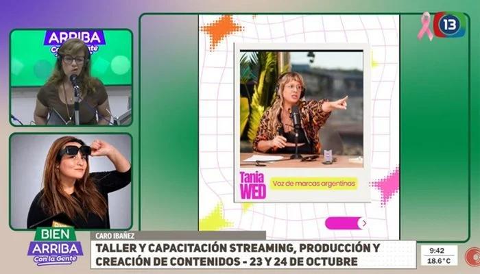 Taller de streaming con Tania Wed en La Rioja