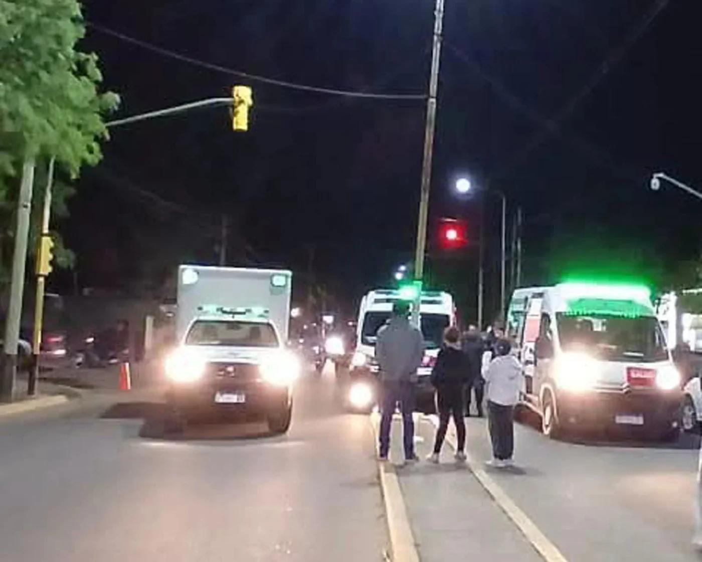 Choque en cadena dejó tres personas heridas en la capital riojana