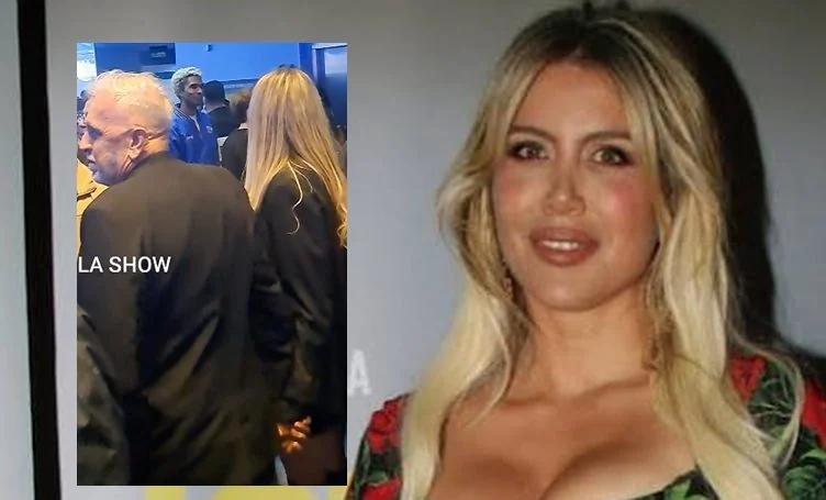 Andres Nara sorprendio en el estreno de la pelicula de Wanda