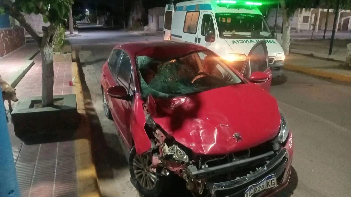 Dos vehículos chocaron contra caballos sueltos en la ruta provincial