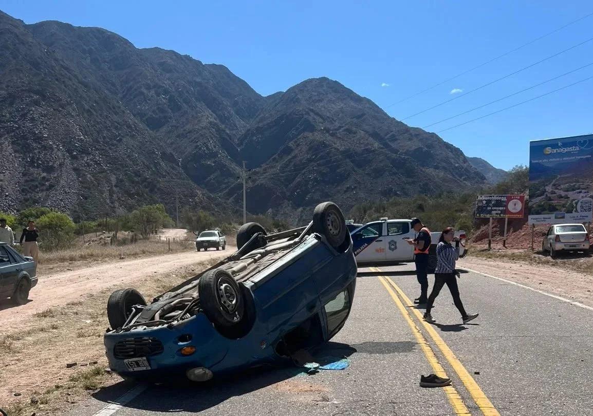 Falleció el joven que había volcado en la Ruta 75