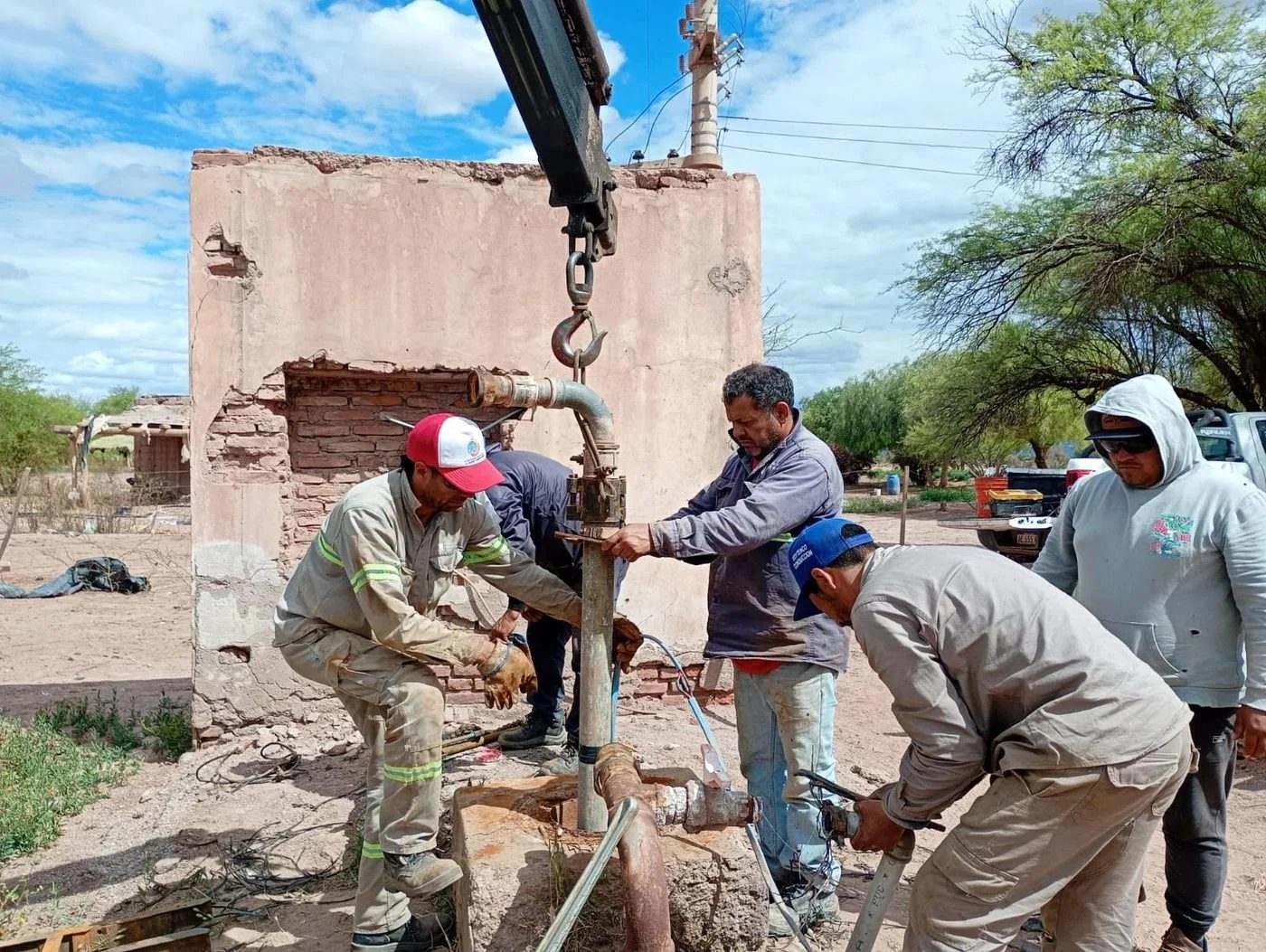 Repararon la perforación de agua en Bañado de los Pantanos