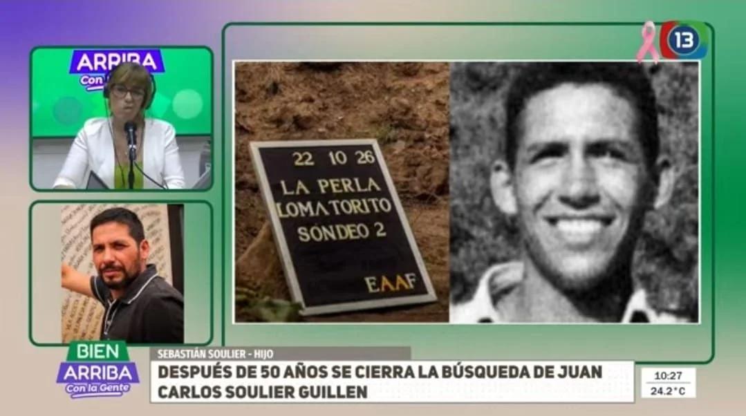 Identificaron los restos del riojano Juan Carlos Soulier en La Perla