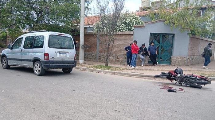 Accidente de tránsito en el barrio San Cayetano