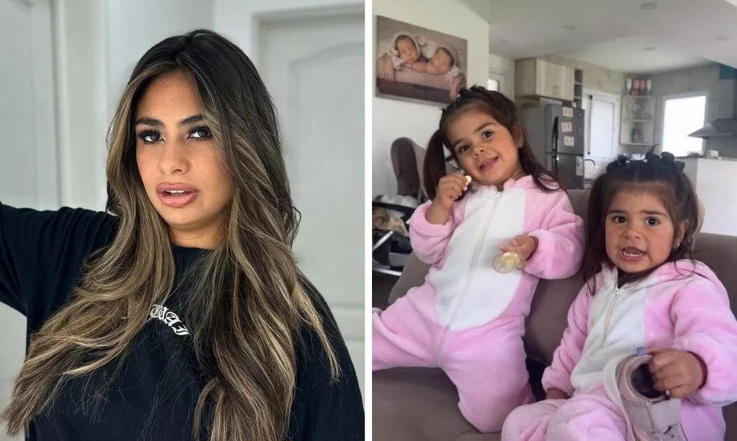 Daniela Celis y sus hijas en la Peregrinación a Luján