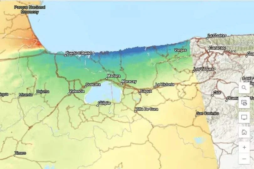 IMÁGENES SATELITALES MUESTRAN DESPLAZAMIENTO EN VENEZUELA