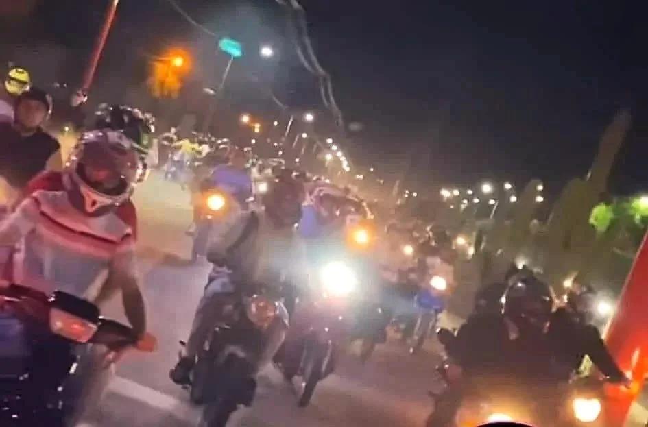 DESARTICULAN RODADAS DE MOTOCICLETAS EN AV. CIRCUNVALACIÓN