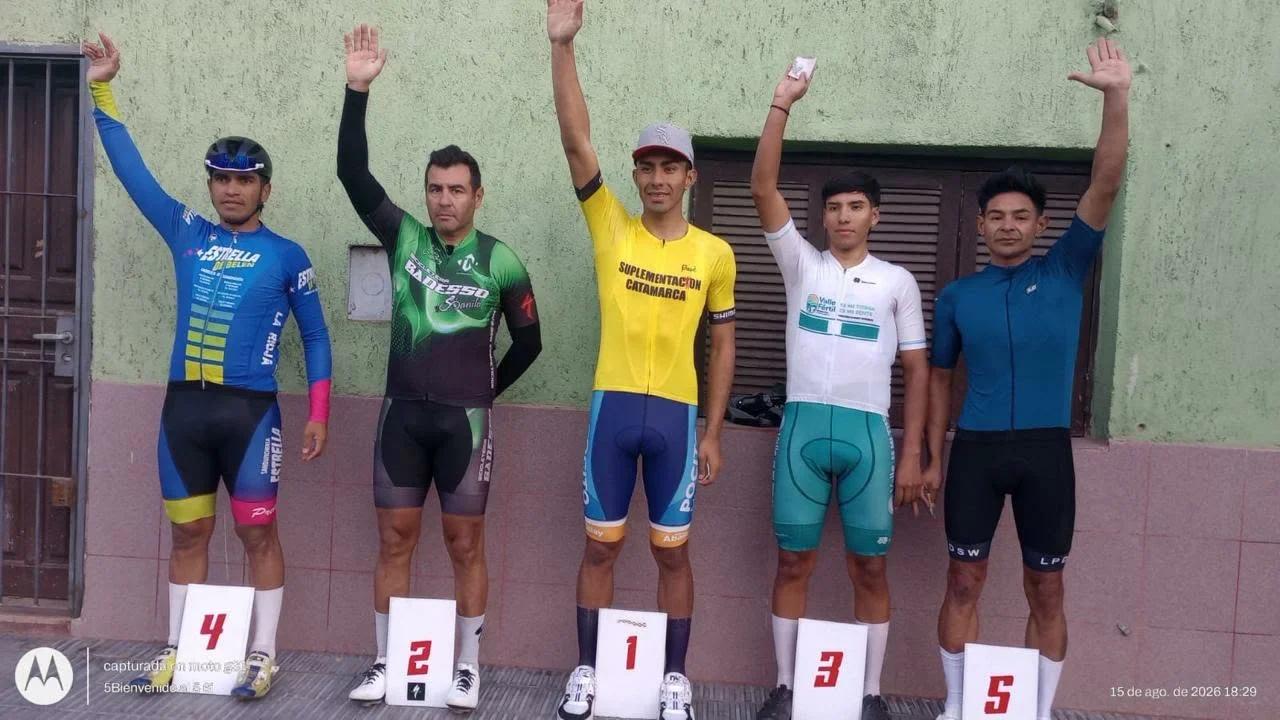 Valentín Castro y Pablo Predassi brillaron en la prueba libre de ciclismo