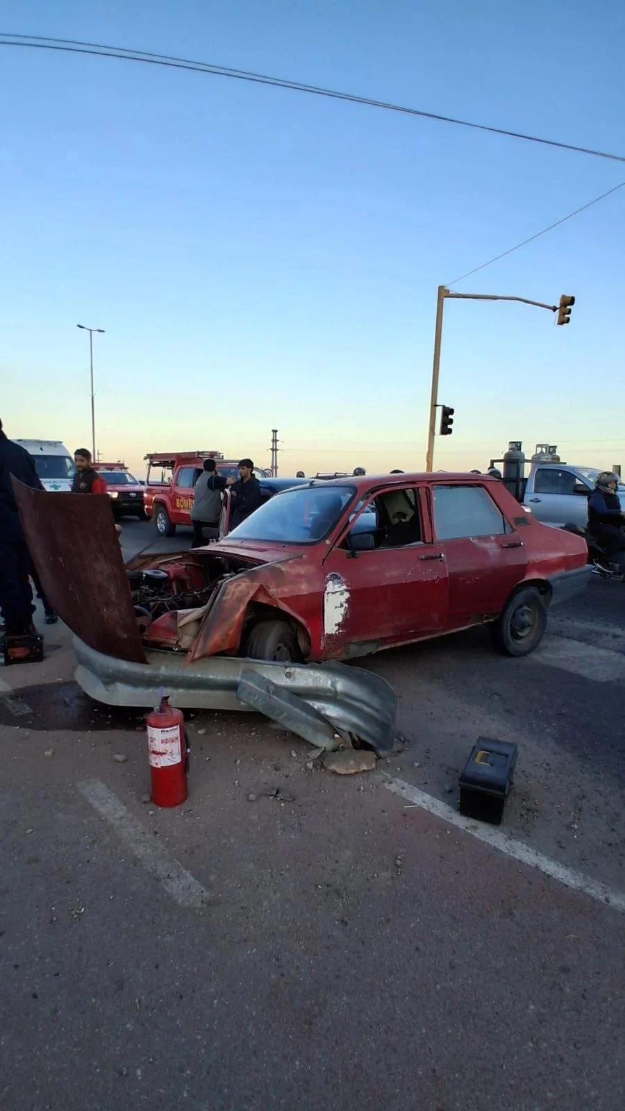 Choque en Avenida Circunvalación: conductor con 2,39 g/l de alcohol
