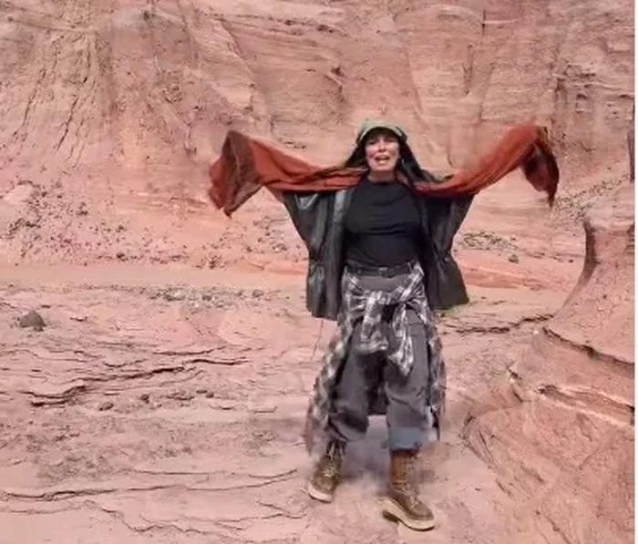 Charo Bogarín cautivó a todos en Talampaya