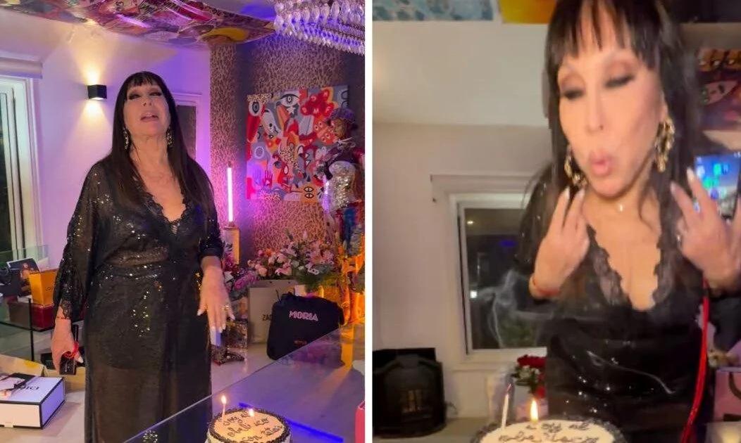 Moria Casan celebro sus 80 años con un festejo intimo y mucho estilo