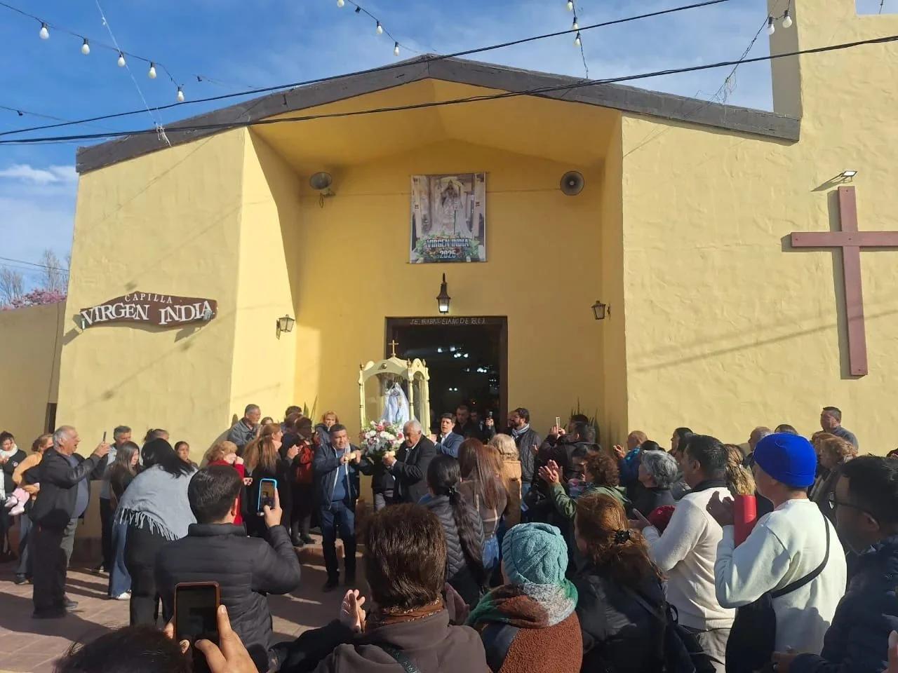 Sanagasta celebró la procesión de la Virgen India