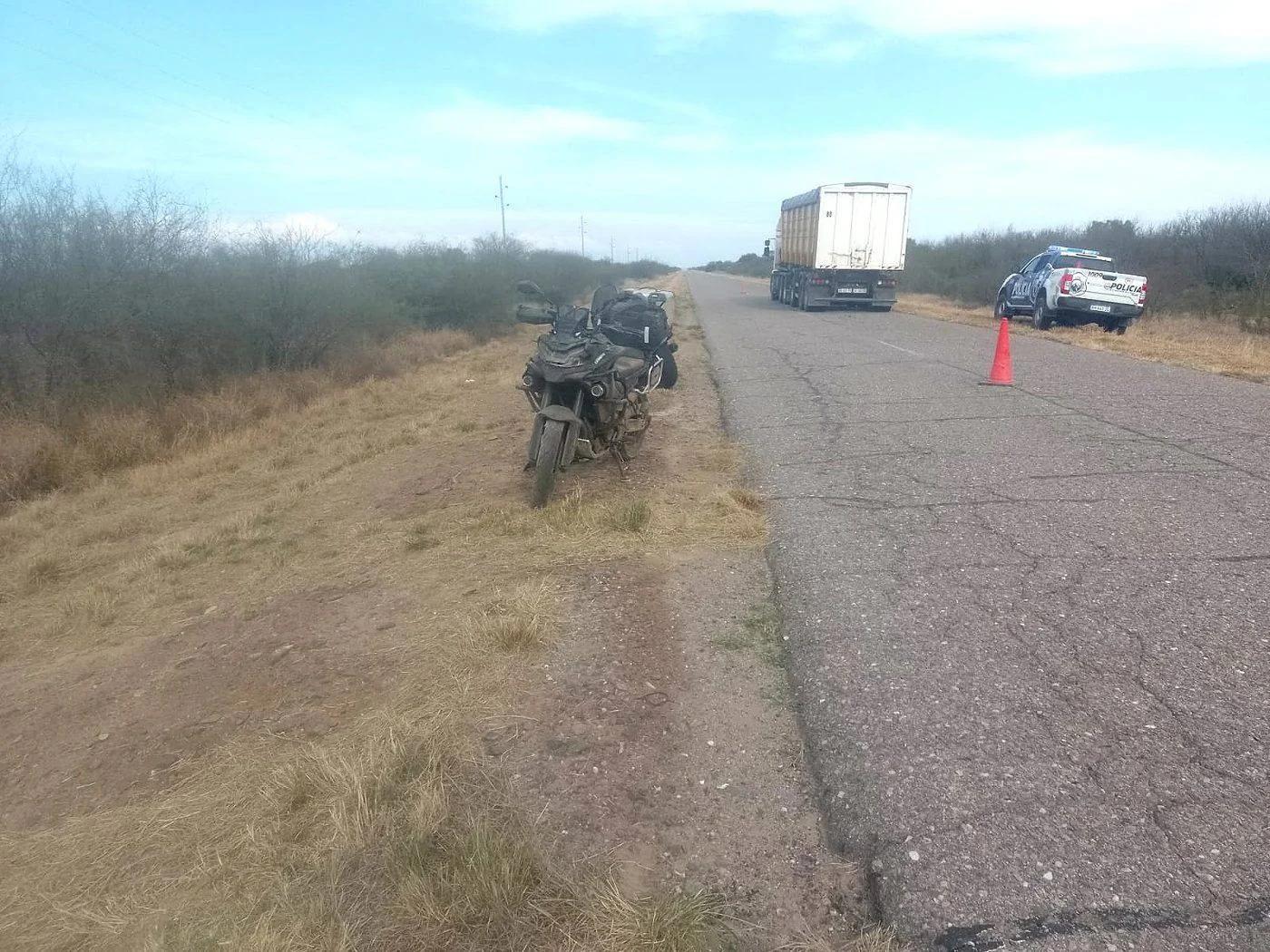 Motociclista herido tras un accidente en la Ruta 79