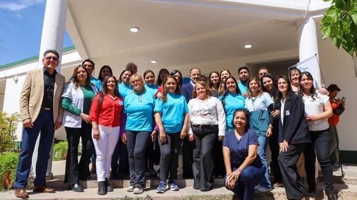 Quintela recorrió las obras en el hospital de Los Robles