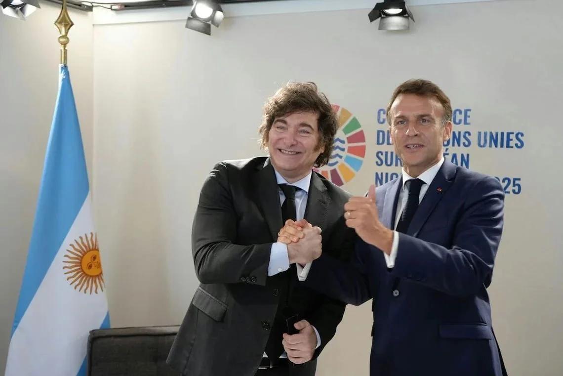 Milei en París: reunión clave con Macron y búsqueda de inversiones