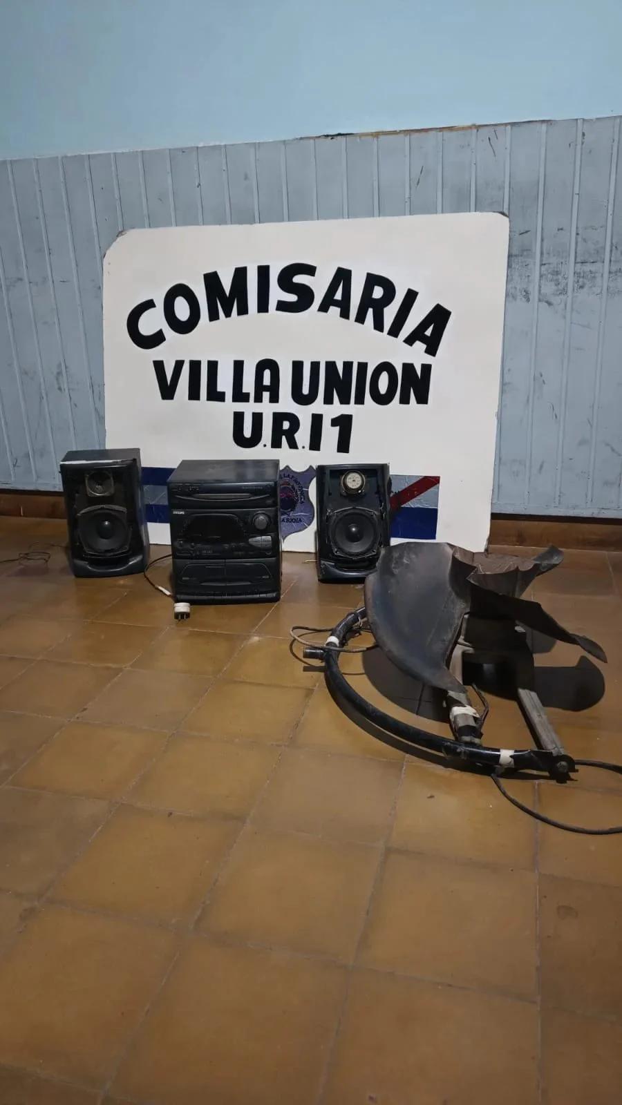 Villa Unión: entregaron voluntariamente elementos robados tras una investigación