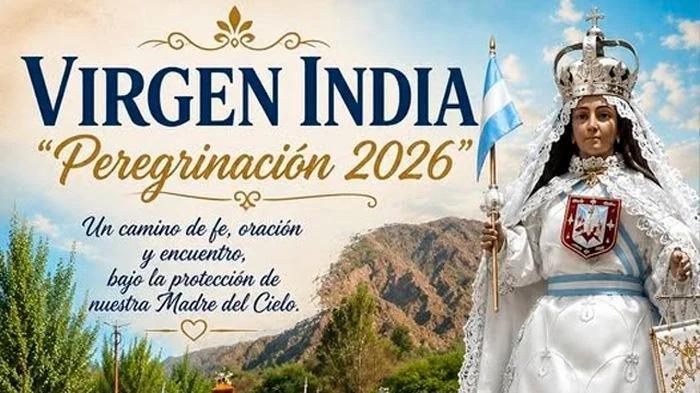 La Virgen India peregrina este viernes hacia la Capital