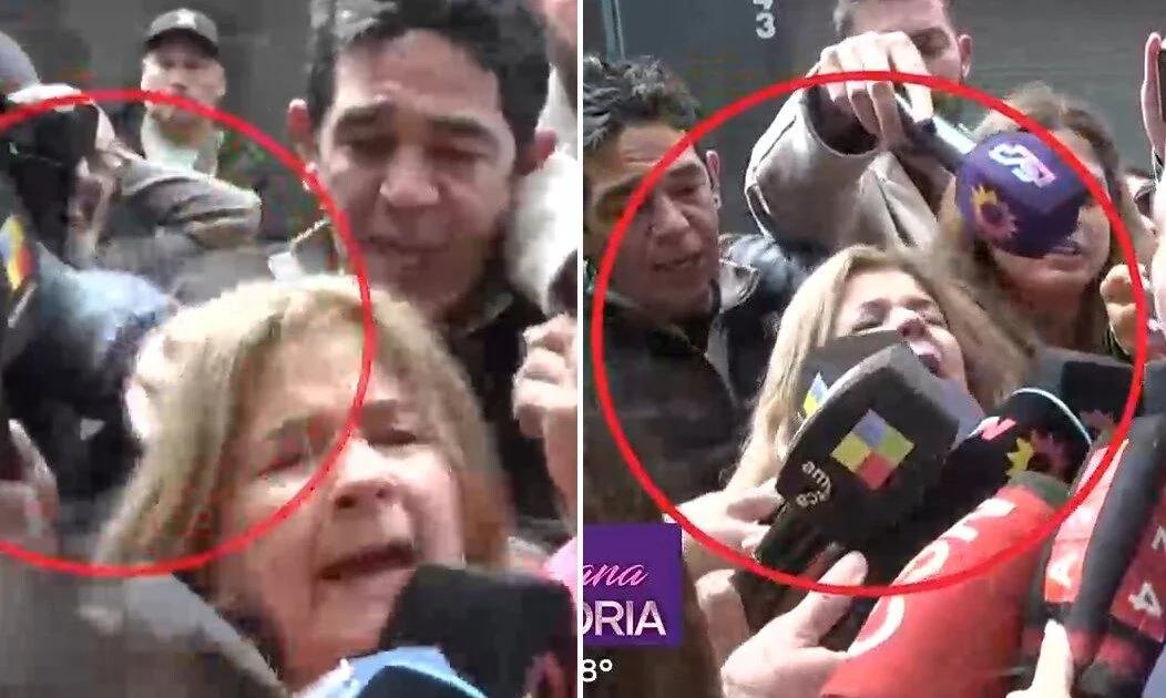 Momento de tensión para Mercedes Ninci durante una cobertura en vivo