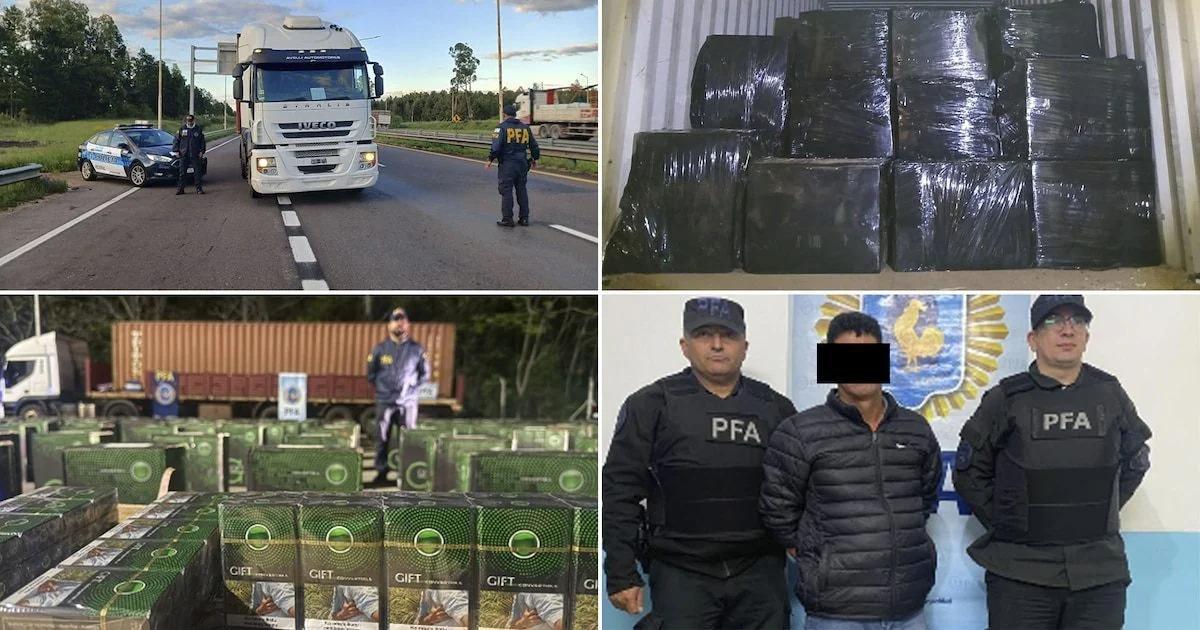 Incautaron un cargamento millonario de cigarrillos de contrabando en Concordia