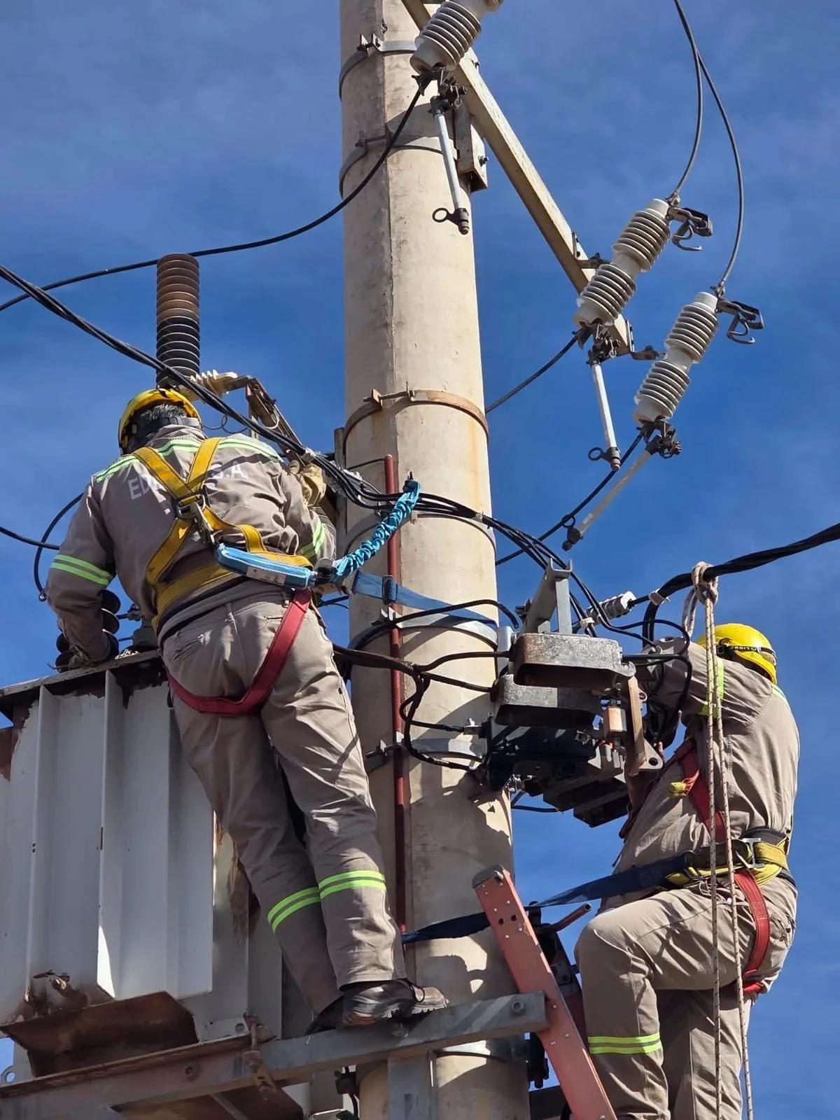 EDelar avanza con obras de mantenimiento en la red eléctrica provincial