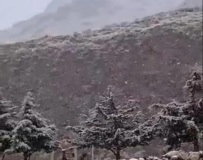 Nevada sorpresa en Las Placetas