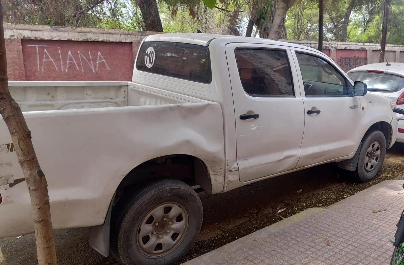 Motociclista resultó herida tras un choque en el centro